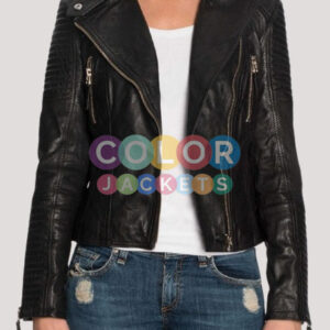 Short Black Leather Jacket