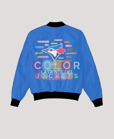 Toronto Blue Jays Home Run 2021 Varsity Jacket - Image 2