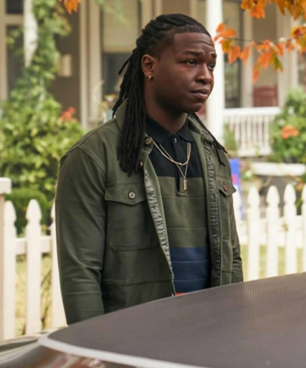 Chris Lee TV Series Legacies Kaleb Hawkins Green Jacket - Image 2