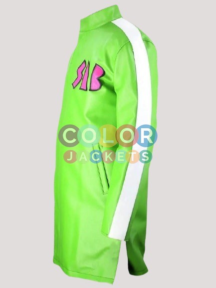 Vegeta Dragon Ball Super Broly SAB Green Leather Coat - Image 2