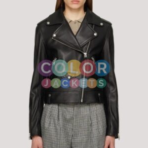 Womens Mackage Black Baya Leather Jacket