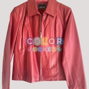 Adler Collection Red Leather Jacket