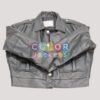 Mens Chicago Cowhide Leather Police Jacket - Image 2