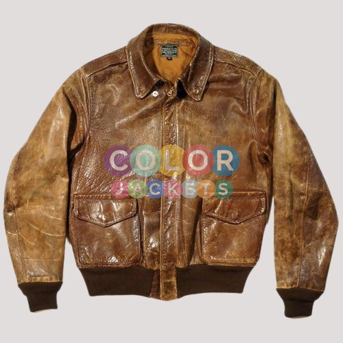 Distressed Leather Jacket Mens