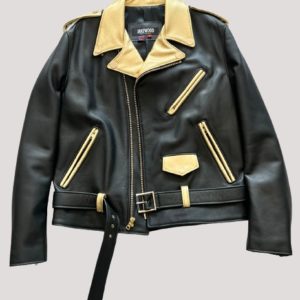 Black And Gold Leather Jacket