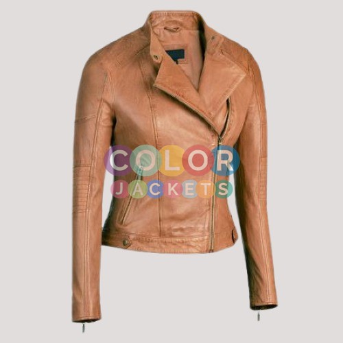 Genuine Brown Leather Jacket Women's - Color Jackets