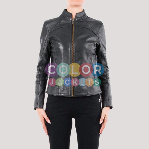 Lambskin Leather Jacket Women's