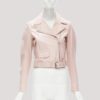 Light Pink Leather Jacket