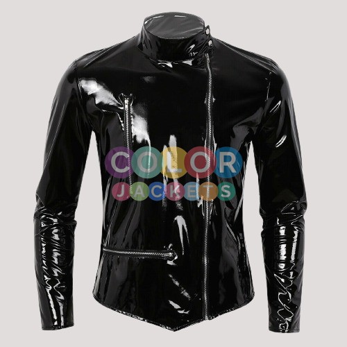 Mens Patent Leather Jacket