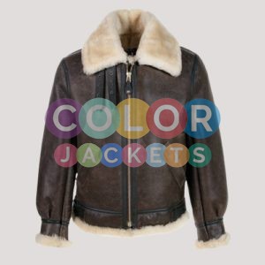 Sheepskin Leather Jacket Mens