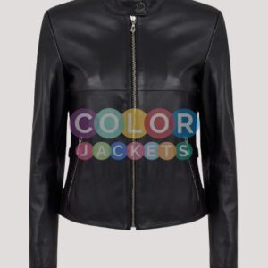 Womens Petite Leather Jacket