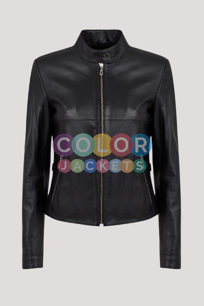 Womens Petite Leather Jacket