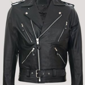 Mens Spiked Leather Jacket