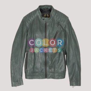 Biker Leather Jacket Mens