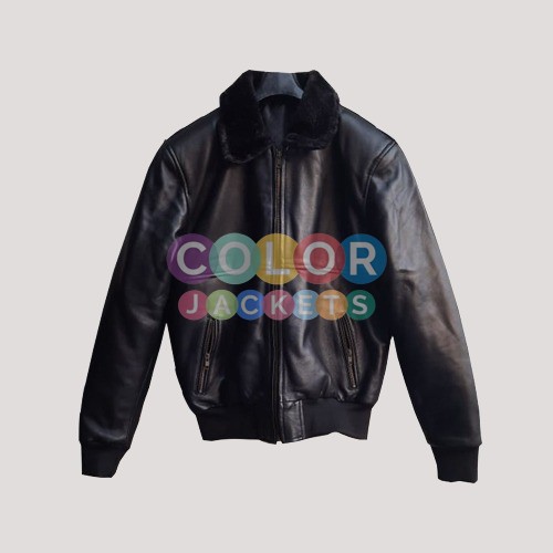 Black Fur Leather Jacket