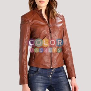 Brown Leather Jacket Outfit Womens