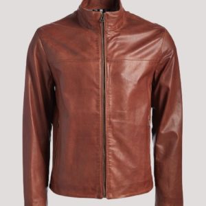 Cole Haan Leather Jacket Mens