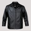 Collared Leather Jacket
