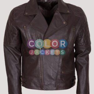 Dark Brown Mens Leather Jacket