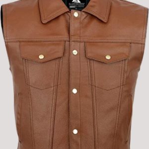 Leather Vest Jacket