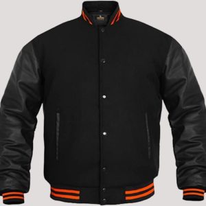 Mens Varsity Jacket Leather Sleeves