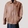 Men's Vintage 90s Bomber Leather Jacket - Image 2