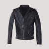 Asymmetrical Leather Jacket Mens