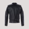 Hybrid Cafe Racer Asymmetrical Biker Leather Jacket - Image 3