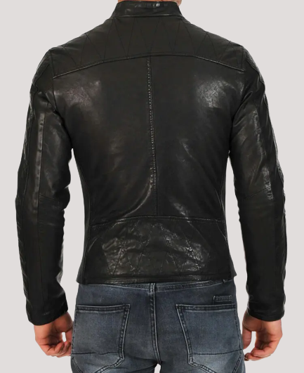 Black Faux Leather Jacket Mens - Color Jackets