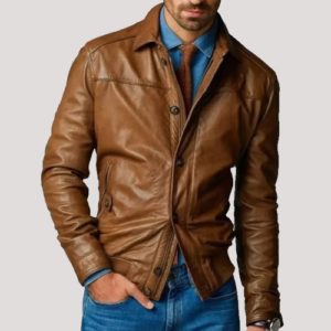 Bomber Jacket Men Leather