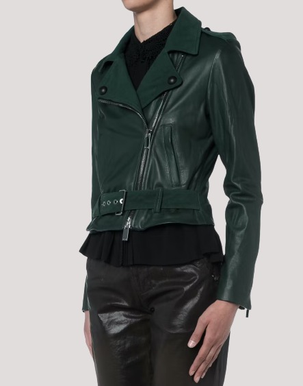 Emerald Green Leather Jacket - Color Jackets