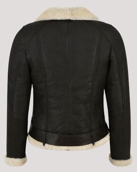 Women's Faux Fur Shearling Leather Jacket - Image 2