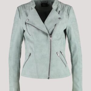 Faux Leather Biker Jacket Womens