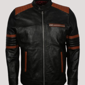 Leather Jacket Motorcycle Mens