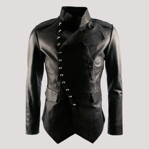 Leather Military Jacket Mens - Color Jackets