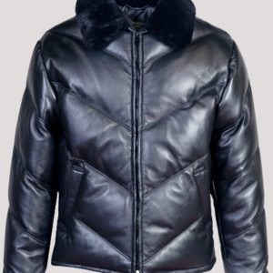 Leather Puffa Jacket