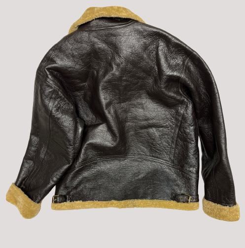 Wilson Bomber Aviator Sherpa Leather Jacket - Image 2
