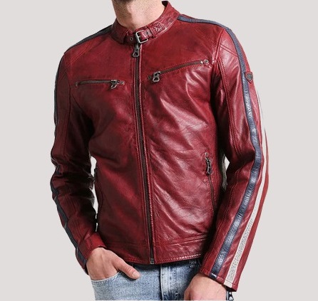 Mens Fitted Leather Jacket