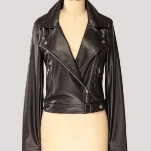 Petite Black Leather Jacket