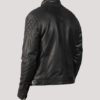 Gatsby Cafe Racer Biker Leather Jacket - Image 3