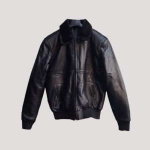 Leather Jacket Fur Collar