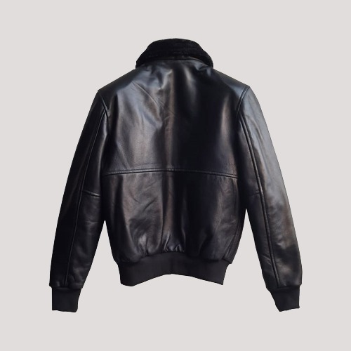 Leather Jacket Fur Collar - Color Jackets