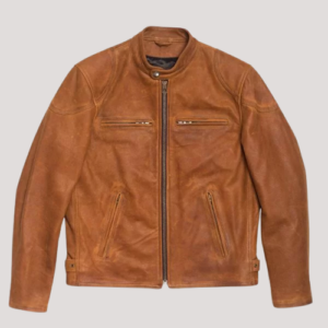 Mens Racer Leather Jacket