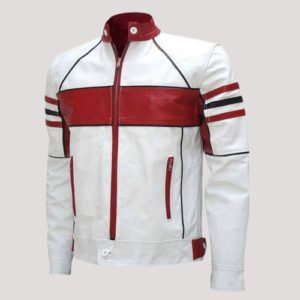 Red And White Leather Jacket