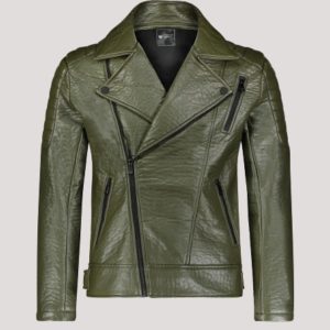 Army Green Leather Jacket