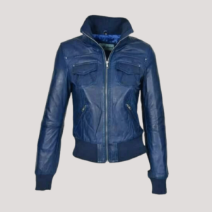 Bomber Leather Jacket Women