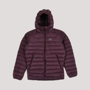 Burgundy Puffer Hooded Jacket