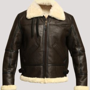 Faux Fur Lined Leather Jacket