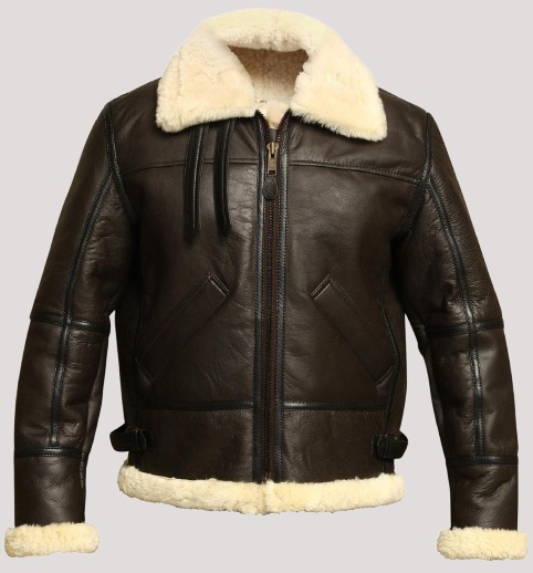 Faux Fur Lined Leather Jacket
