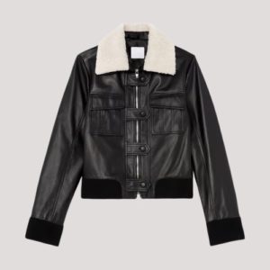 Leather And Sherpa Jacket